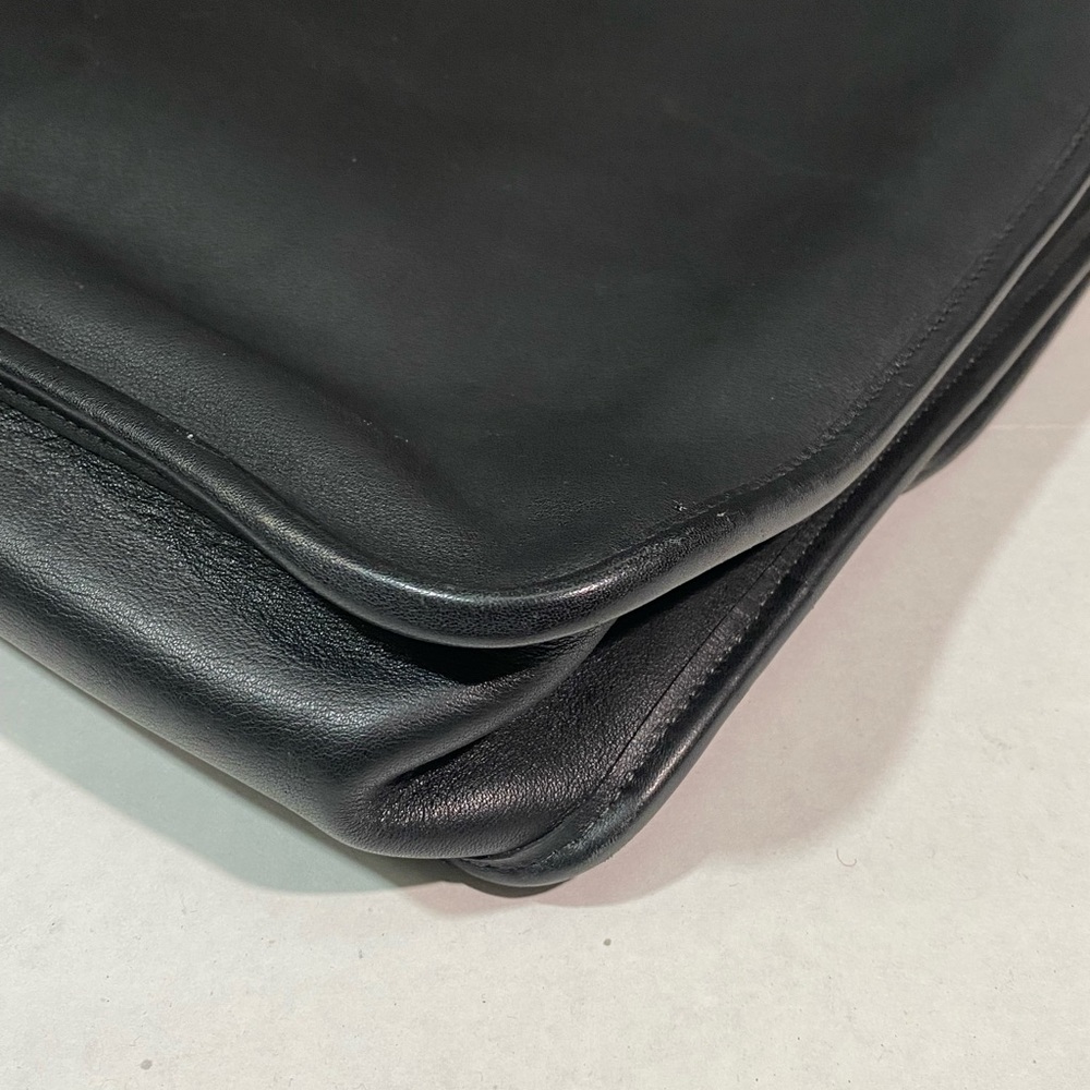 Black Coach briefcase vtg leather 0338-207 USA - Picture 3 of 8